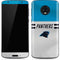 NFL Carolina Panthers White Striped Moto G6 Skin