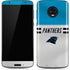 NFL Carolina Panthers White Striped Moto G6 Skin