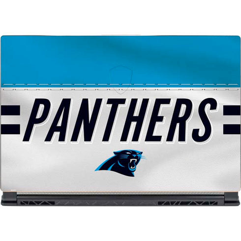 NFL Carolina Panthers White Striped MSI GS65 Stealth Laptop Skin
