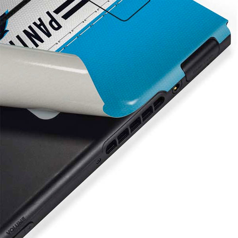 NFL Carolina Panthers White Striped Nintendo Switch Bundle Skin