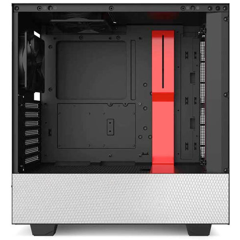 NFL Carolina Panthers White Striped NZXT H510 Compact ATX Mid-Tower Case Skin
