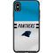 NFL Carolina Panthers White Striped Otterbox Symmetry iPhone Skin