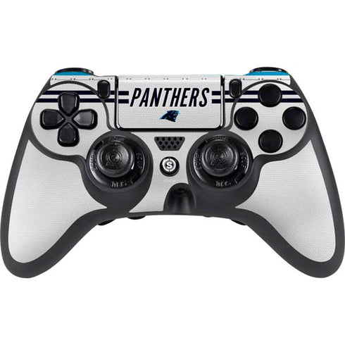 NFL Carolina Panthers White Striped PS4/PC SCUF Impact Controller Skin