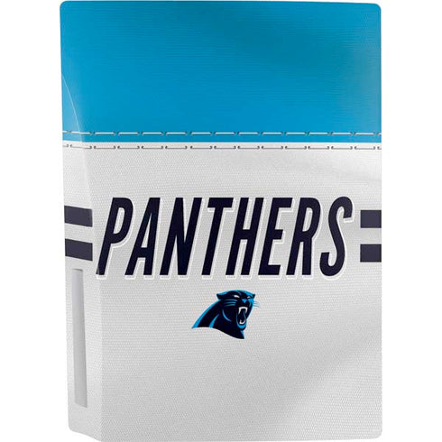 NFL Carolina Panthers White Striped PS5 Bundle Skin