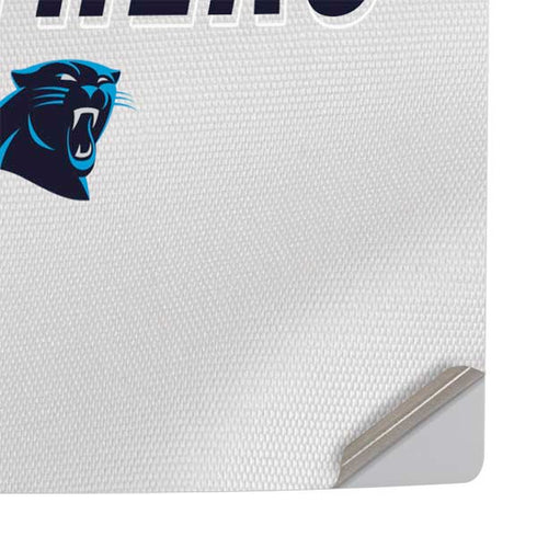 NFL Carolina Panthers White Striped PS5 Console Skin