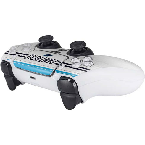 NFL Carolina Panthers White Striped PS5 Controller Skin