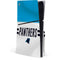 NFL Carolina Panthers White Striped PS5 Slim Disk Console Skin