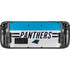NFL Carolina Panthers White Striped Steam Deck Handheld Gaming Computer Skin