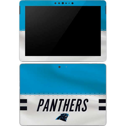 NFL Carolina Panthers White Striped Surface Go Skin