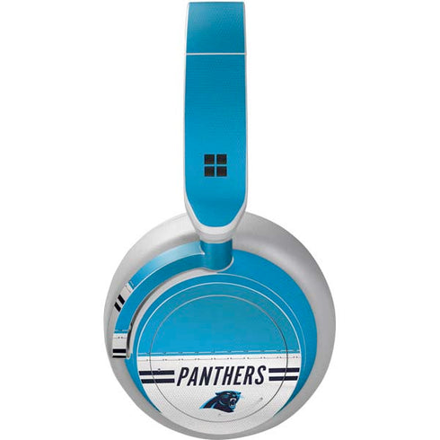 NFL Carolina Panthers White Striped Surface Headphones Skin
