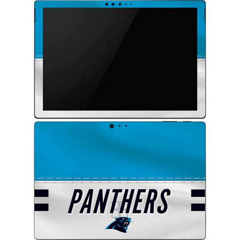 NFL Carolina Panthers White Striped Surface Pro 6 Skin