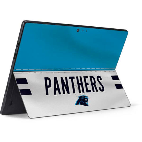 NFL Carolina Panthers White Striped Surface Pro 6 Skin