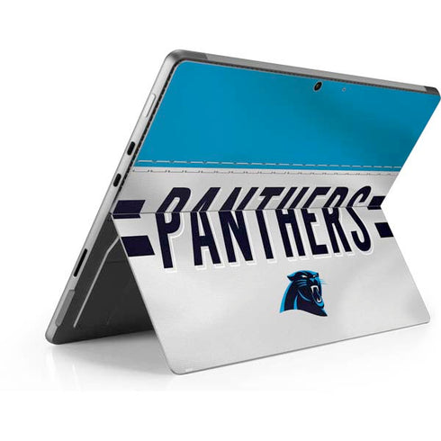 NFL Carolina Panthers White Striped Surface Pro 8 Skin