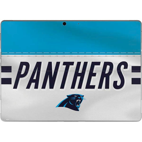 NFL Carolina Panthers White Striped Surface Pro 9 Skin