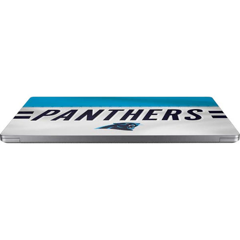 NFL Carolina Panthers White Striped Universal Laptop 13in (10.6 x 7.6in) Skin