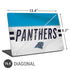 NFL Carolina Panthers White Striped Universal Laptop 16.6in (13.4 x 9.7in) Skin