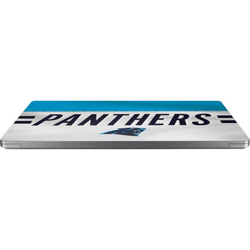 NFL Carolina Panthers White Striped Universal Laptop 17in (13.8 x 10in) Skin