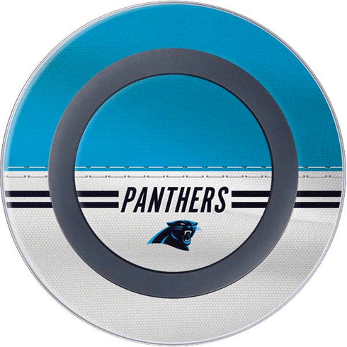 NFL Carolina Panthers White Striped Wireless Charger Skin