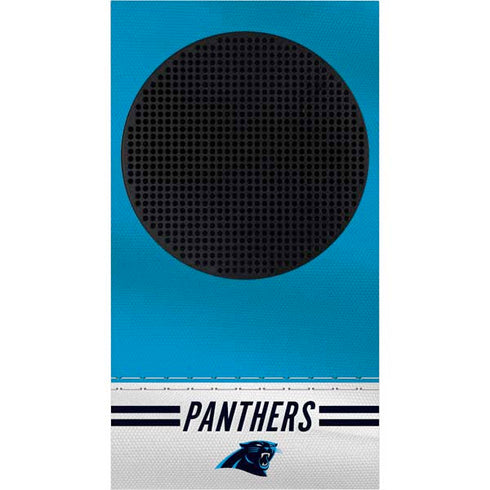 NFL Carolina Panthers White Striped Xbox Series S Console Skin