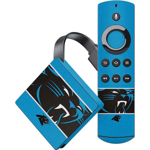 NFL Carolina Panthers Zone Block Amazon Fire TV Skin