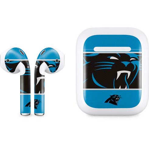 NFL Carolina Panthers Zone Block Apple AirPods Skin