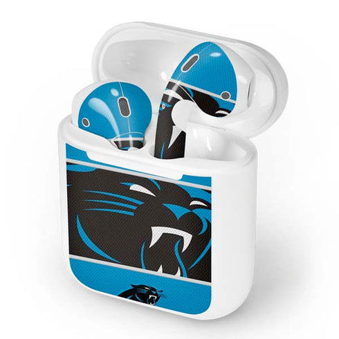 NFL Carolina Panthers Zone Block Apple AirPods Skin