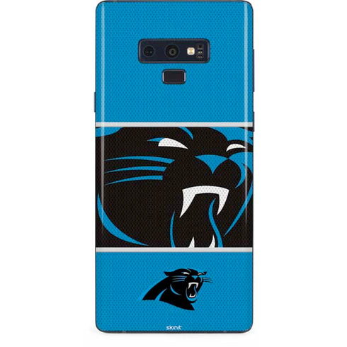 NFL Carolina Panthers Zone Block Galaxy Note 9 Skin