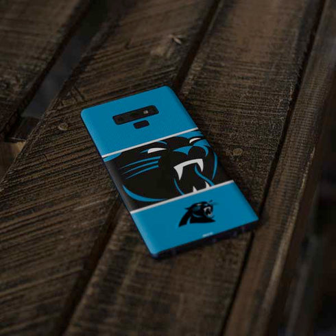 NFL Carolina Panthers Zone Block Galaxy Note 9 Skin