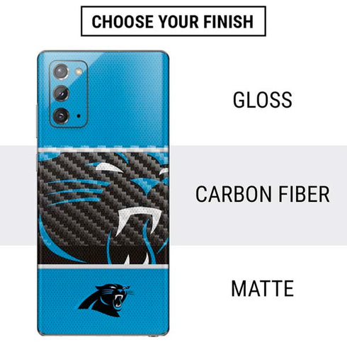NFL Carolina Panthers Zone Block Galaxy Note20 5G Skin