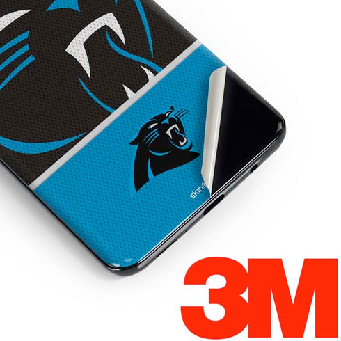 NFL Carolina Panthers Zone Block Galaxy S10 Plus Skin