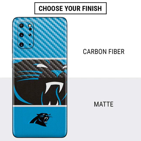NFL Carolina Panthers Zone Block Galaxy S20 Plus Skin