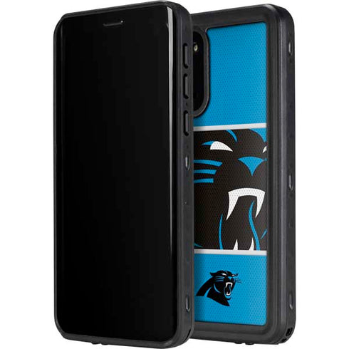 NFL Carolina Panthers Zone Block Galaxy S20 Plus Waterproof Case