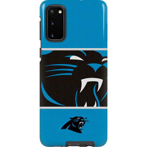 NFL Carolina Panthers Zone Block Galaxy S20 Pro Case