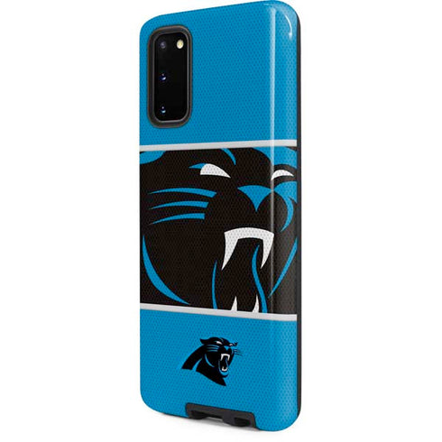 NFL Carolina Panthers Zone Block Galaxy S20 Pro Case