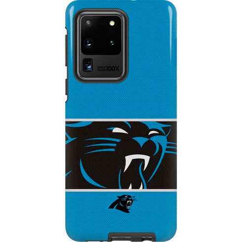 NFL Carolina Panthers Zone Block Galaxy S20 Ultra 5G Pro Case