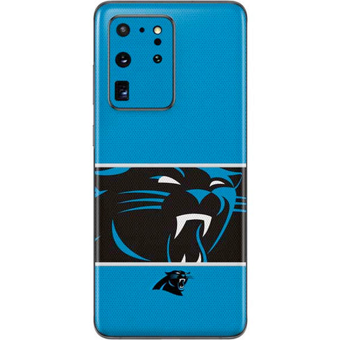 NFL Carolina Panthers Zone Block Galaxy S20 Ultra 5G Skin