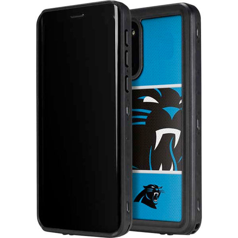 NFL Carolina Panthers Zone Block Galaxy S20 Waterproof Case