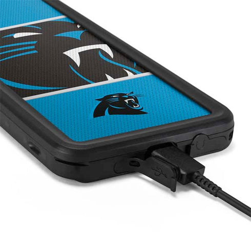 NFL Carolina Panthers Zone Block Galaxy S20 Waterproof Case