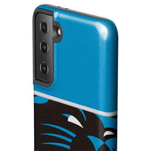 NFL Carolina Panthers Zone Block Galaxy S21 Plus 5G Pro Case