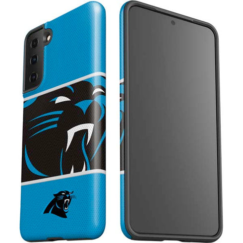 NFL Carolina Panthers Zone Block Galaxy S21 Plus 5G Pro Case