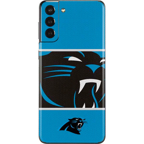 NFL Carolina Panthers Zone Block Galaxy S21 Plus 5G Skin