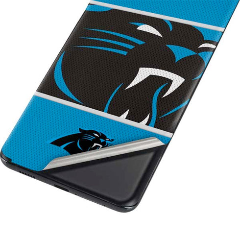 NFL Carolina Panthers Zone Block Galaxy S21 Plus 5G Skin