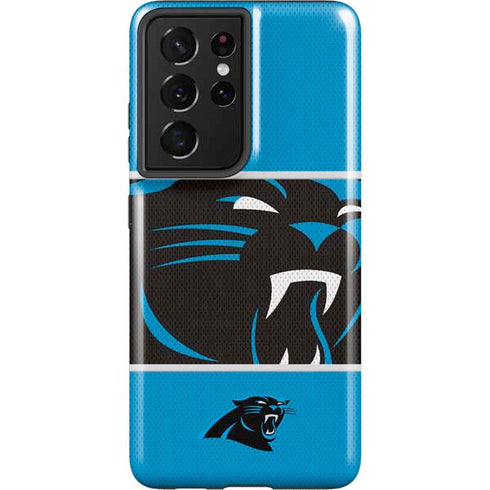 NFL Carolina Panthers Zone Block Galaxy S21 Ultra 5G Pro Case