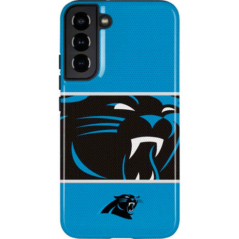 NFL Carolina Panthers Zone Block Galaxy S22 Plus Pro Case