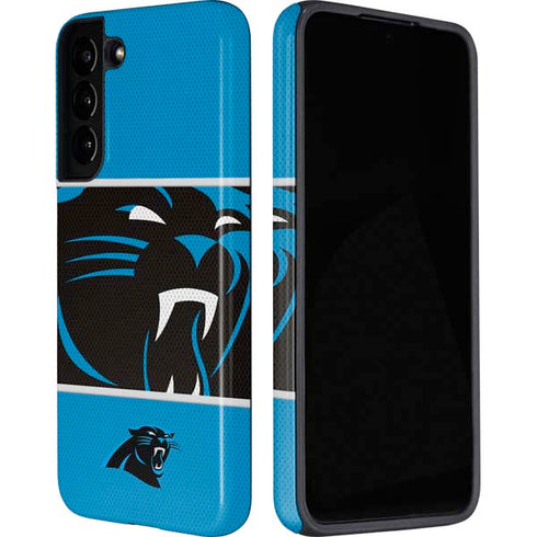 NFL Carolina Panthers Zone Block Galaxy S22 Plus Pro Case