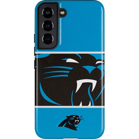 NFL Carolina Panthers Zone Block Galaxy S22 Pro Case