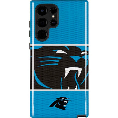 NFL Carolina Panthers Zone Block Galaxy S22 Ultra Pro Case