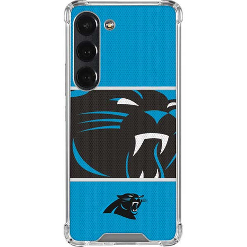 NFL Carolina Panthers Zone Block Galaxy S23 Clear Case