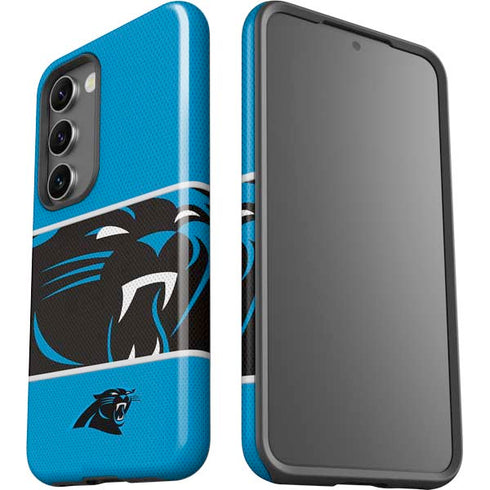 NFL Carolina Panthers Zone Block Galaxy S23 Plus Pro Case