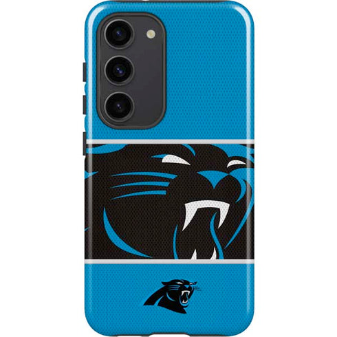 NFL Carolina Panthers Zone Block Galaxy S23 Pro Case